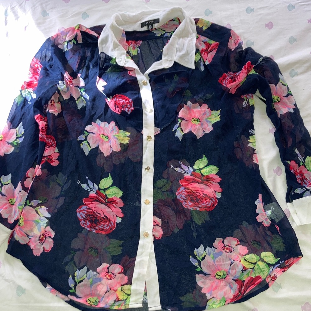 IMNYC Navy Floral Shirt